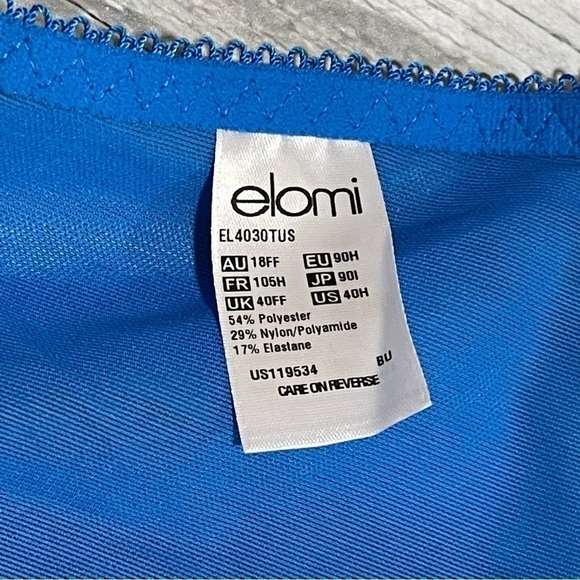 ELOMI 'Cate' Underwire Bra - Tunis (Blue) - Size - 40H .US / 40FF .UK (B711) - Picture 5 of 5